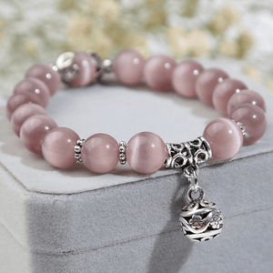 Natural opal beads bracelets crystal fashion women bracelet vintage stainless steel braceletes for women - Yahko Merchandise