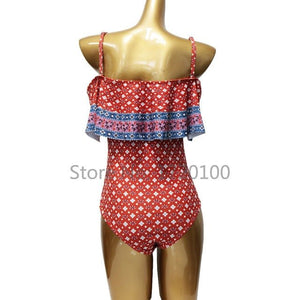 Off - Shoulder Swimsuit One Piece - Yahko Merchandise