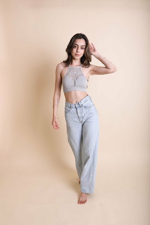 Seamless High Neck Bralette - Yahko Merchandise