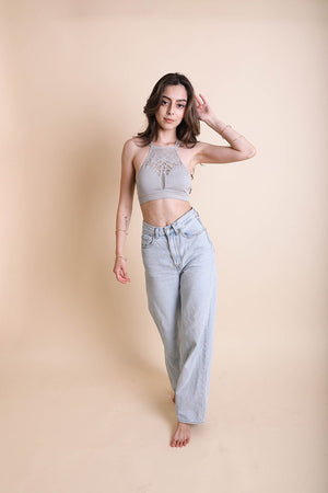 Seamless High Neck Bralette - Yahko Merchandise