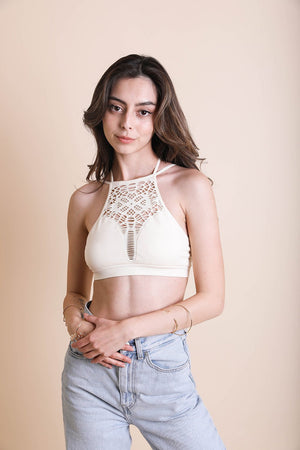 Seamless High Neck Bralette - Yahko Merchandise