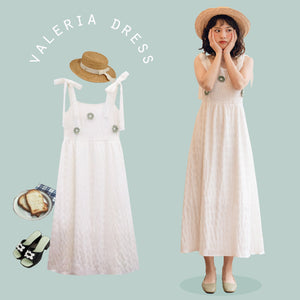 Valeria Cotton Floral Dress - Yahko Merchandise