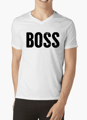 Boss V-Neck T-shirt - Yahko Merchandise