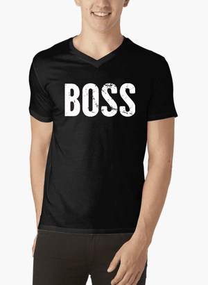 Boss V-Neck T-shirt - Yahko Merchandise