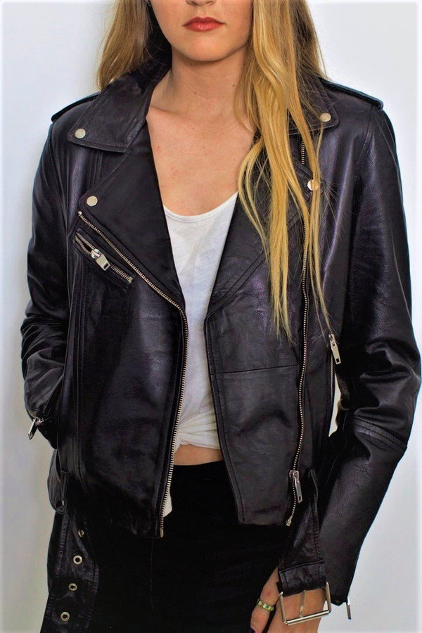Womens Leather Jacket - Yahko Merchandise