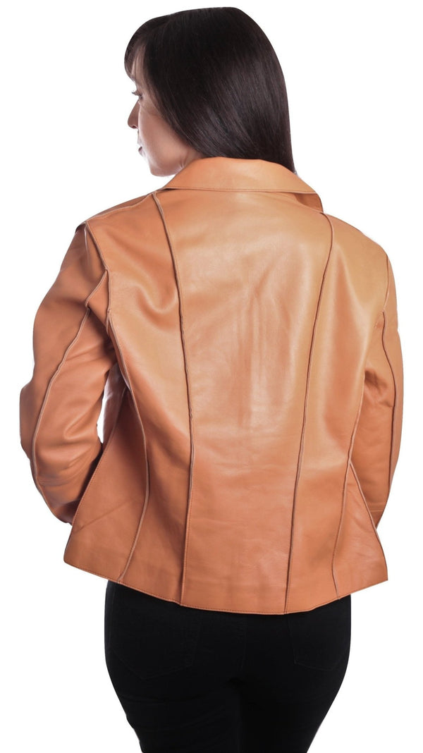 Women's Sheepskin Leather Jacket - Yahko Merchandise