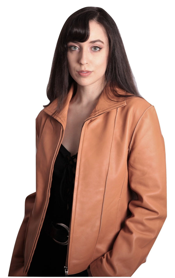 Women's Sheepskin Leather Jacket - Yahko Merchandise