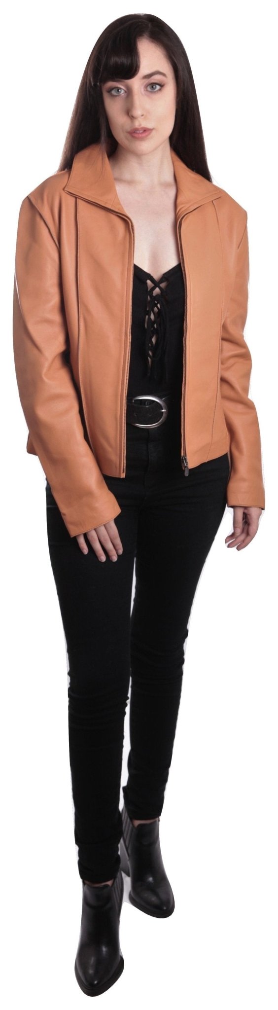 Women's Sheepskin Leather Jacket - Yahko Merchandise